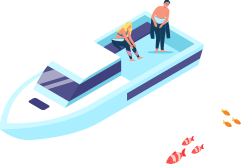 チャーターと魚